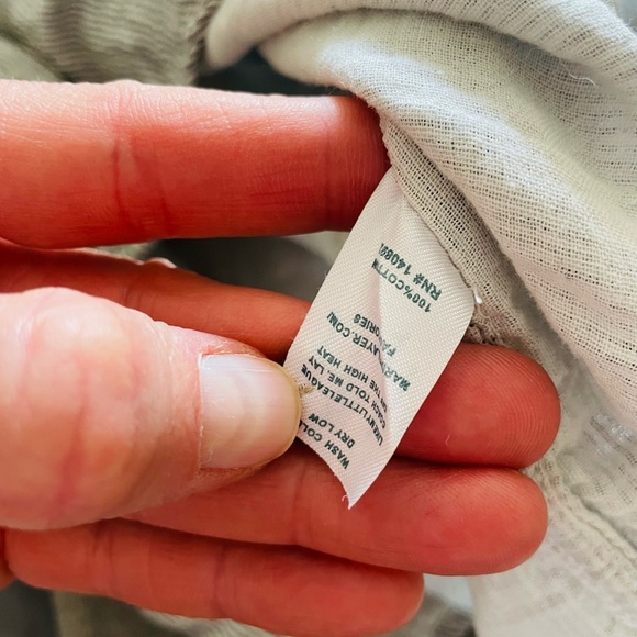 Marine Layer Grey Stripe Half Button Top - Picture 6 of 9